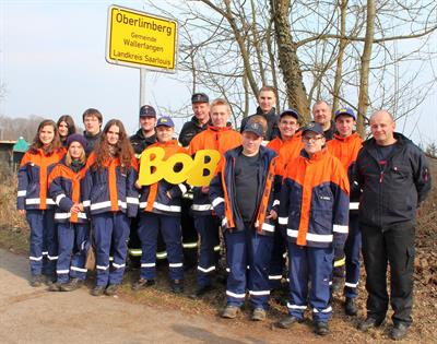 Hier ein Gruppenfoto der Jugendfeuerwehr Wallerfangen